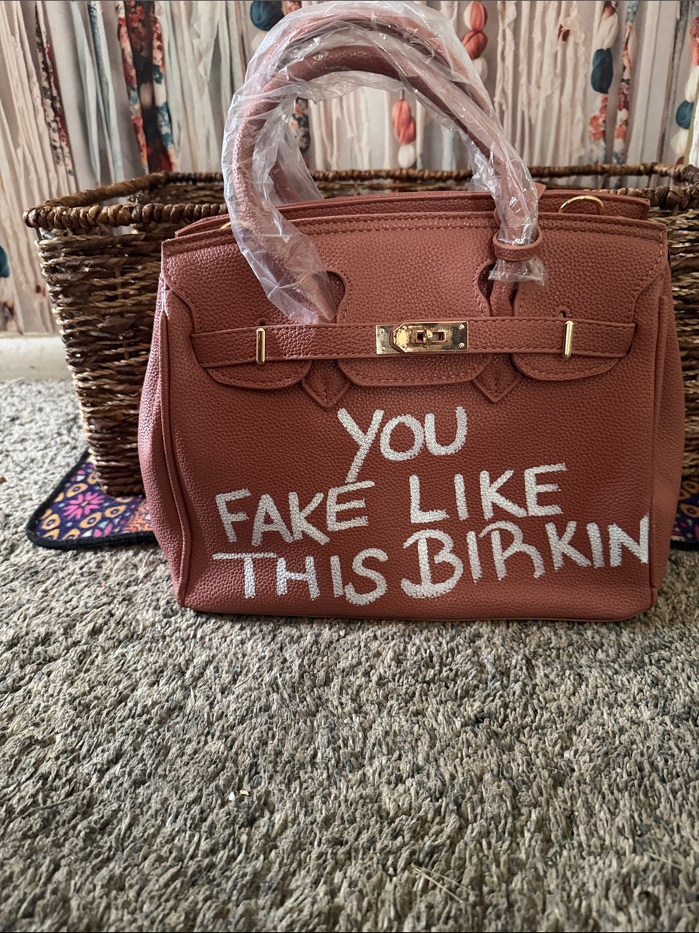 You Fake Like This Birkin BNWT dusty rose soft leather